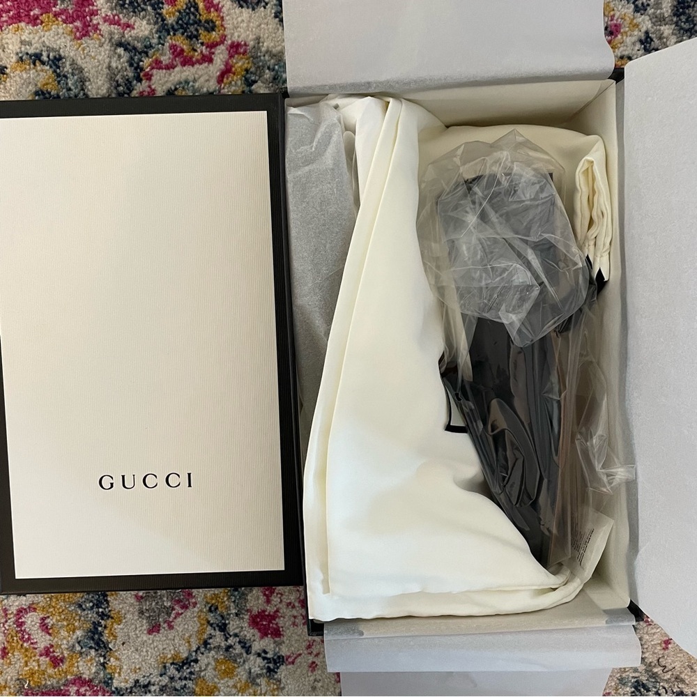 NWT Gucci Jordaan Loafers Black Women’s Black Size 37 EU / 7 U.S. - Picture 10 of 10